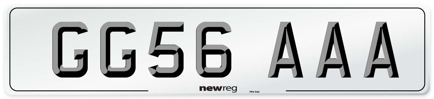 GG56 AAA Number Plate from New Reg